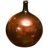 French  amber color wine jar