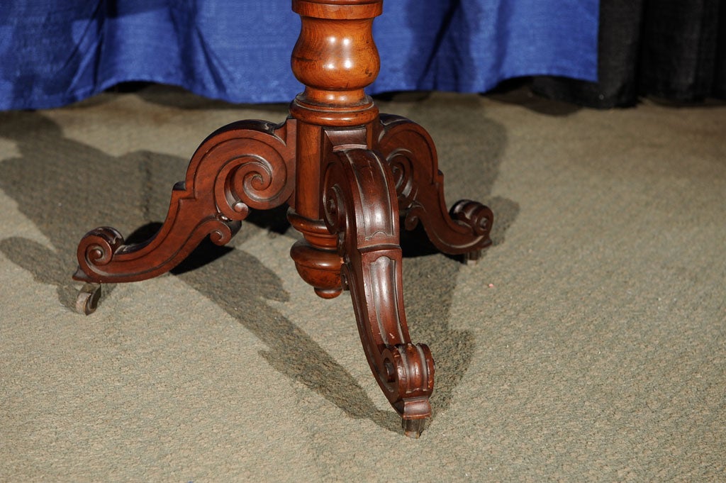 Mahogany three-tier serving table