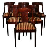 Set of six French Regency side chairs, c. 1940