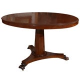 English Mahogany Lune Table