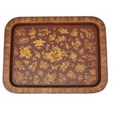 English, Victorian papier mache tray