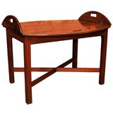 English, mahogany butler
s tray on stand Antique English, mahogany butler
s tray on stand