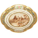 Chinese Export famille rose scalloped dish.