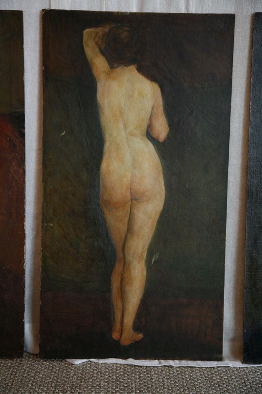 Early 20th Century Nude Oil Paintings For Sale 1