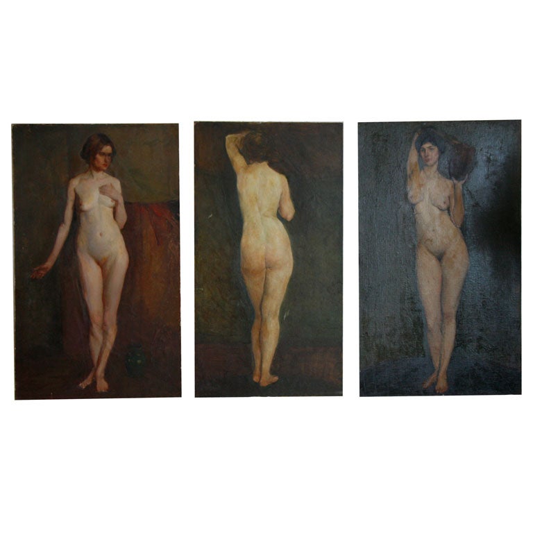 Early 20th Century Nude Oil Paintings For Sale