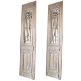 Antique Pair of Egyptian Wood and Iron doors Circa 1880