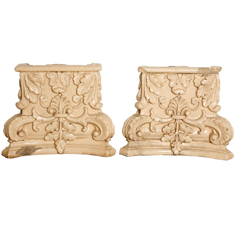 Gladding McBean Terra Cotta Column Capitals