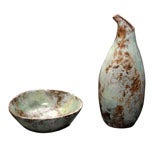 Pair of French Ceramic Pieces  by Kostanda