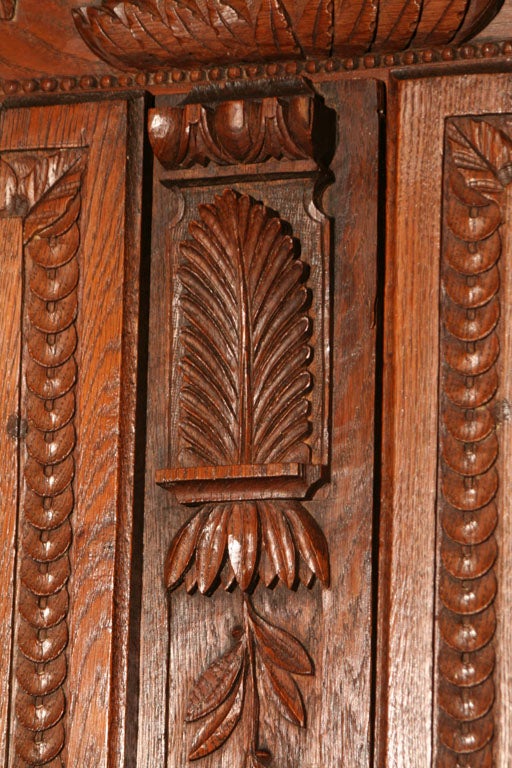 Normandy Oak Armoire For Sale 5