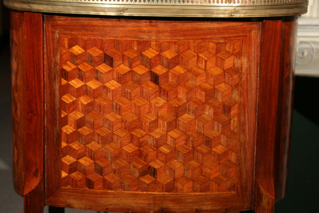 LXVI Style Marquetry Kidney Table For Sale 4