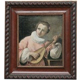 Old Master Painting of a Lute Player