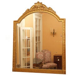 Antique Italian gold leaf mirror.
