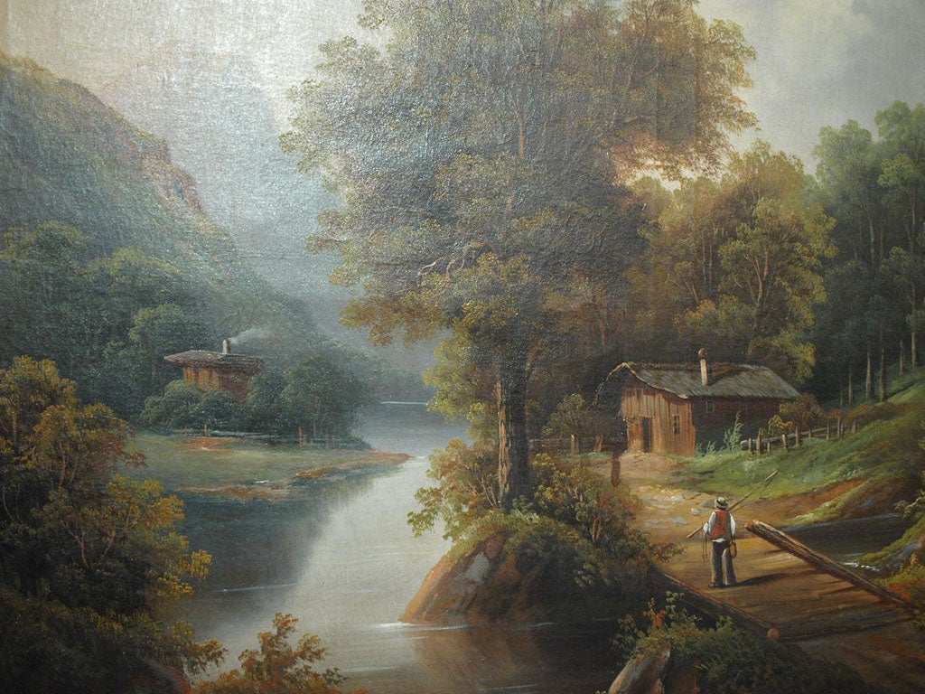 Oil on canvas. Swiss, 1880 by G. Bohm 1