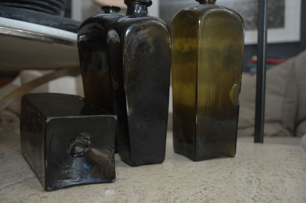 Collection 19th Century Gin Bottles 3