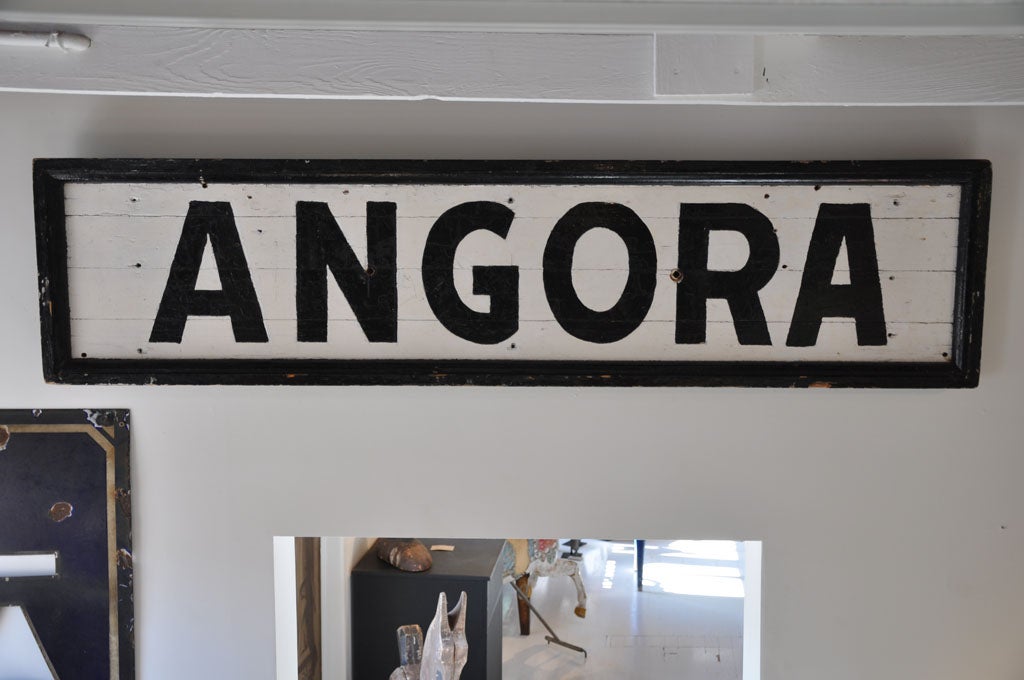Great Northern Railroad ANGORA sign
