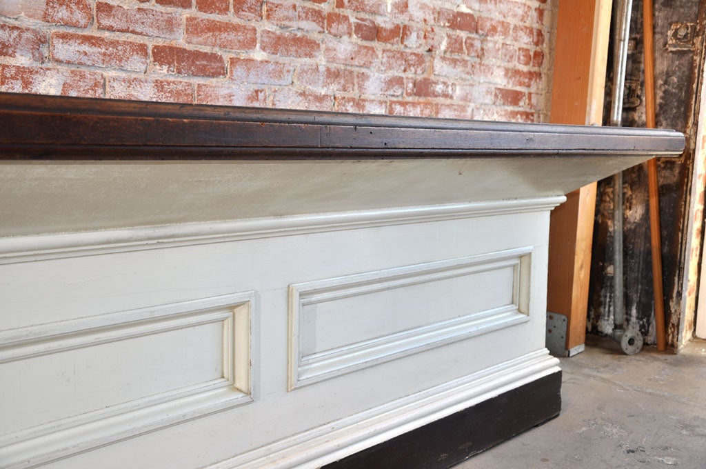 Wood Architectural General Store Counter with Original Paint