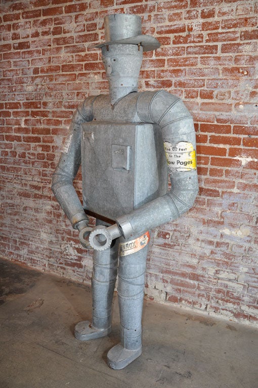 Iconic Life Size American Tin Man Trade Sign 4