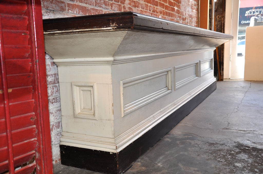 Architectural General Store Counter with Original Paint at 1stDibs