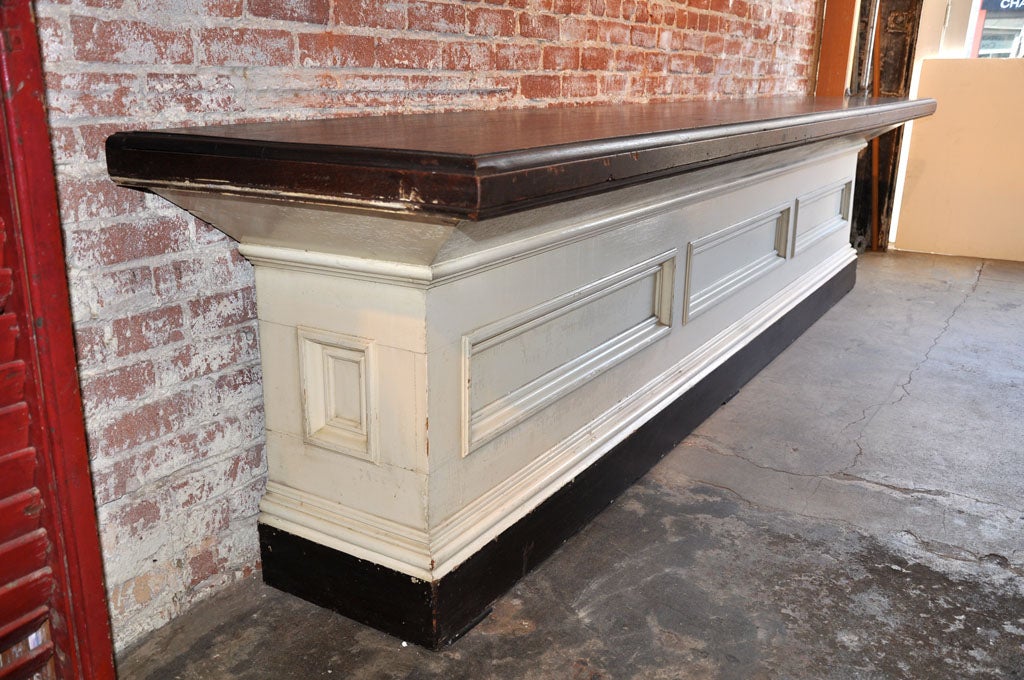 Architectural General Store Counter with Original Paint at 1stDibs