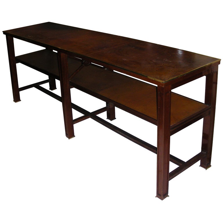 Large 1940s Console Table by Jacques Adnet