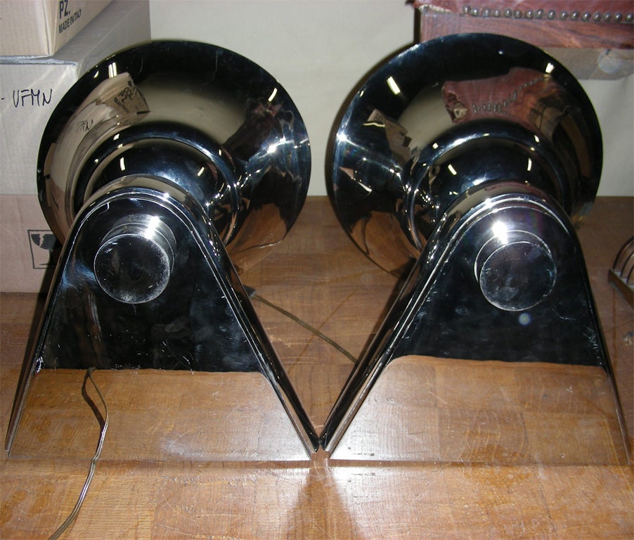 Metal Two Large 1930s Sconces For Sale