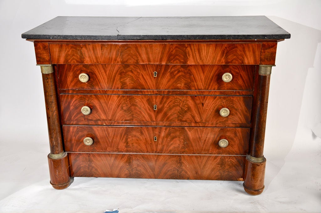 Empire Chest with Black Marble Top