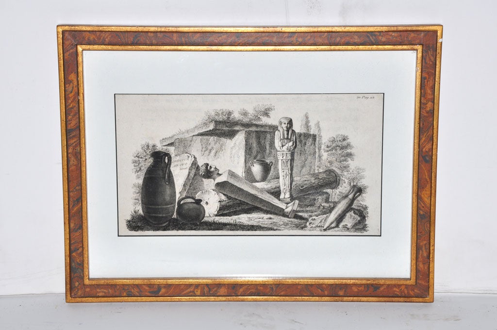 19th Century Set of Six Engravings with Ancient Roman Themes For Sale
