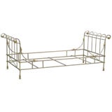 FRENCH STEEL WITH BRONZE ACCENTS DAYBED
