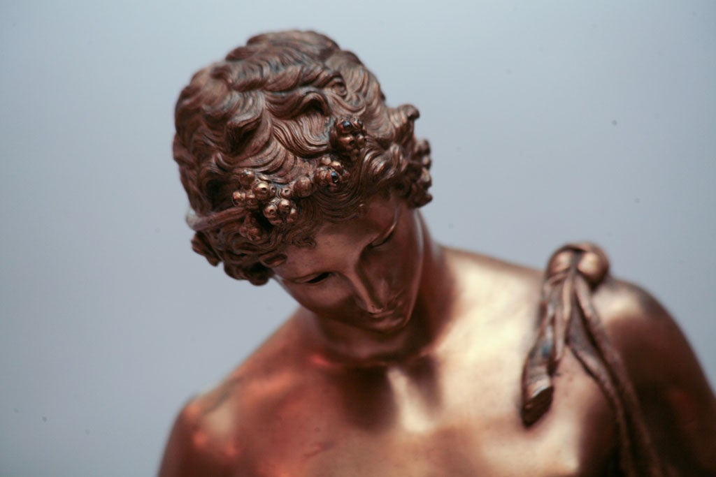Gilt Bronze Statue Of Narcissus at 1stdibs