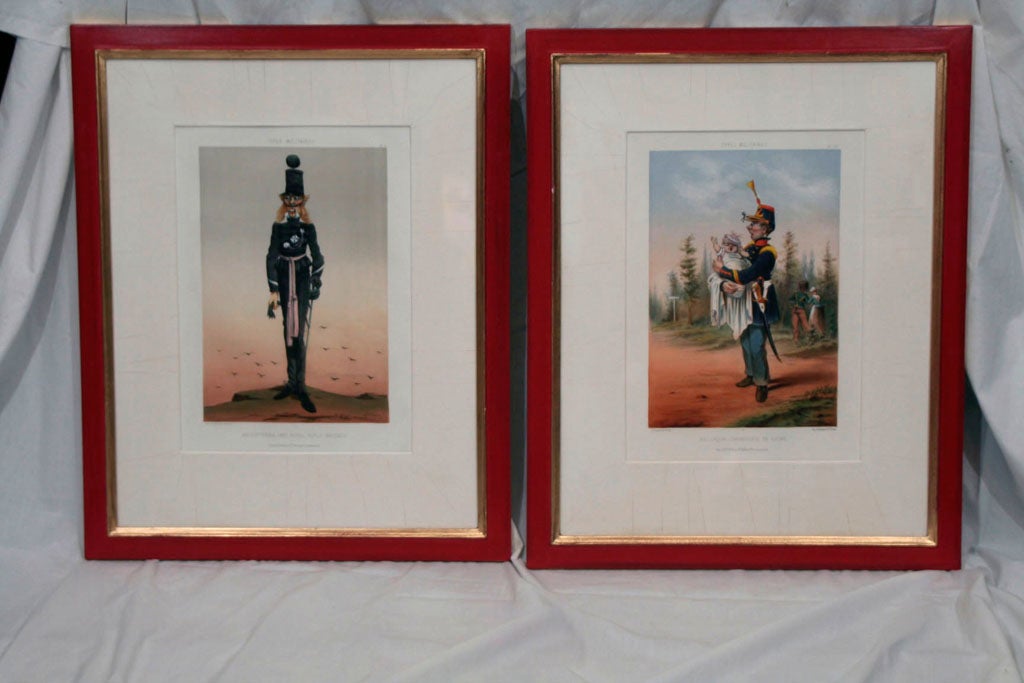 French Satirical Military Prints