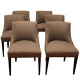 Set of 5 Upholstered Dining Chairs