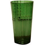 Italian Green Glass Vase