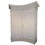 Antique French Curved Front Armoire