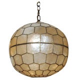 Capiz Shell Disc Chandelier