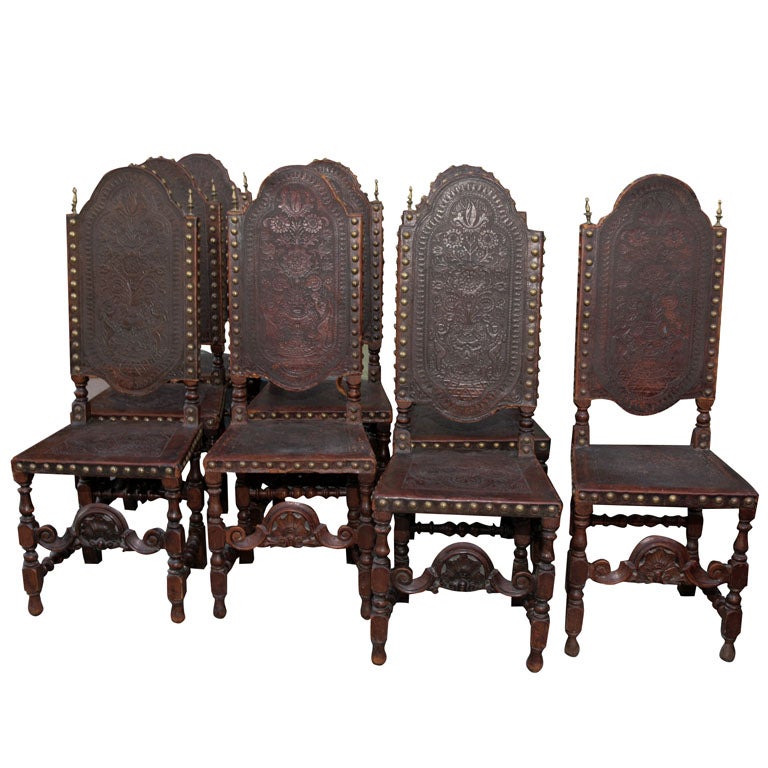 set 8 'game of thrones' dining chairs at 1stdibs