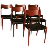 Set 6 Dining Chairs by N. O. Moeller