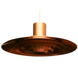 Copper Hanging Lamp by Preben Fabricius