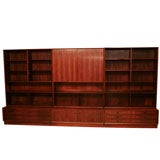 Vintage Rosewood Bookcase System