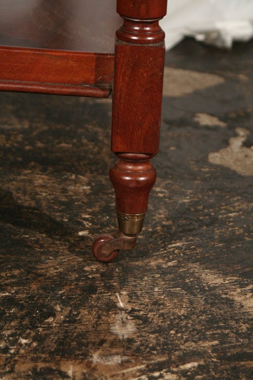 English Mahogany Butlers Trolley 6