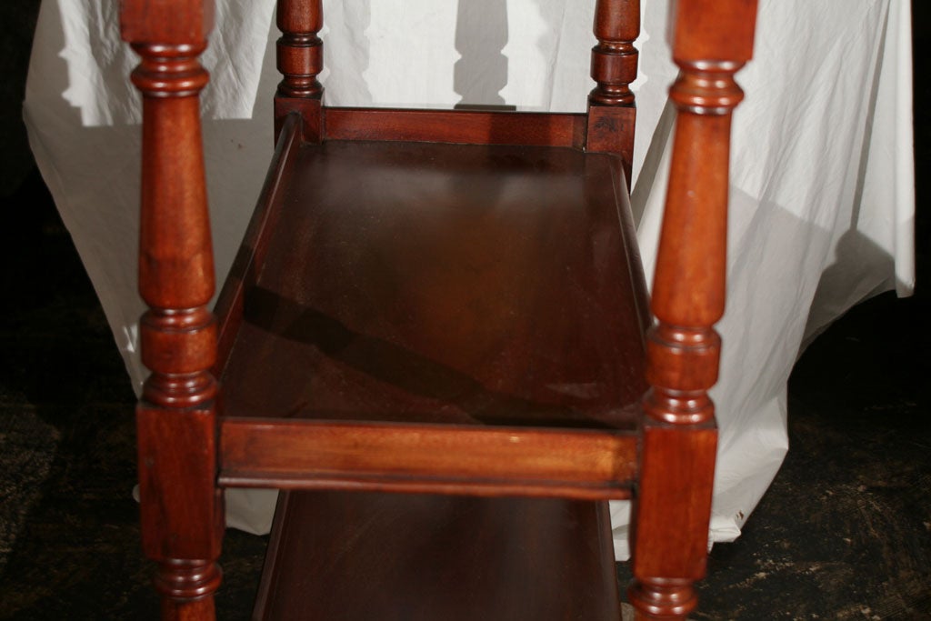 English Mahogany Butlers Trolley 7