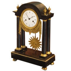 French Louis XVI Tardif Marble Mantle Clock