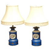 Pair of French Vieux Paris Style Lamps