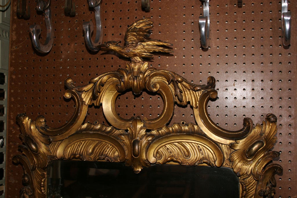 British 18th Century Carved Chinoiserie-Style Wall Mirror For Sale