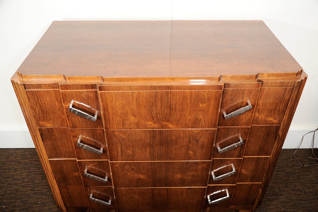 Belgian Art Deco Chest of Drawers In Excellent Condition In Pompano Beach, FL