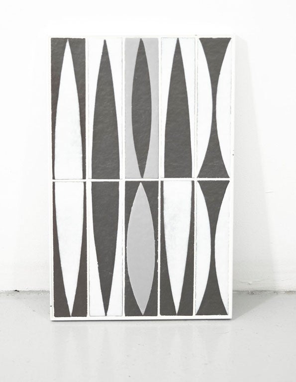 "Navette" tile panel by Roger Capron
