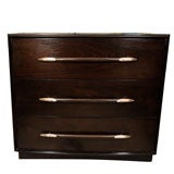 Pair of large mahogany chests by Robsjohn Gibbings