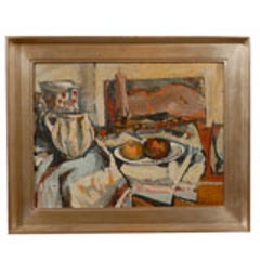 Hungarian Still Life, Ferenc Dobrints, Framed Oil on Canvas 7