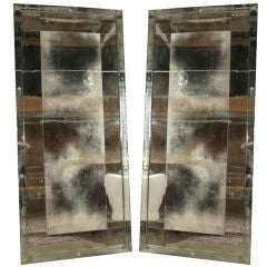 8'6'' Tall x 45" Wide Monumental Mirrors Beveled glass PAIR!