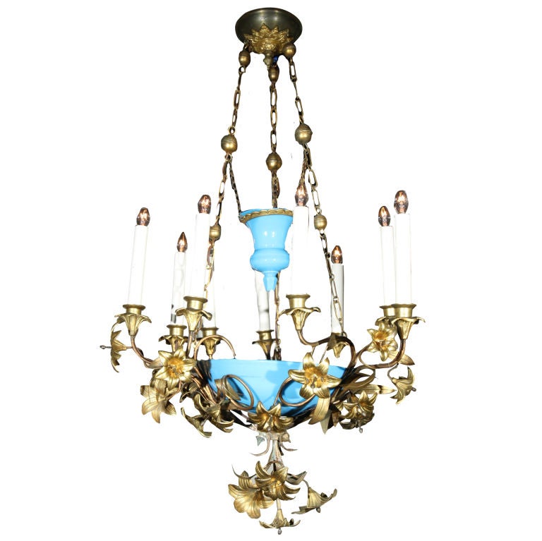 Multi Arm  Bronze Chandelier