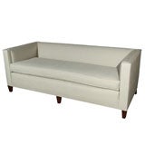 Vintage MADMEN Style Sofa or Loveseat or Settee in Kravet Linen